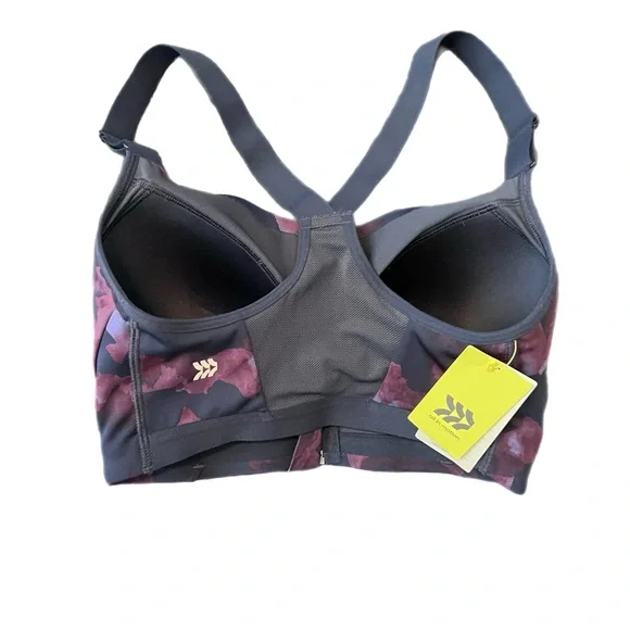 All in Motion Blue and Pink Floral Watercolor Sports Bra🌸 - Picture 4 of 6